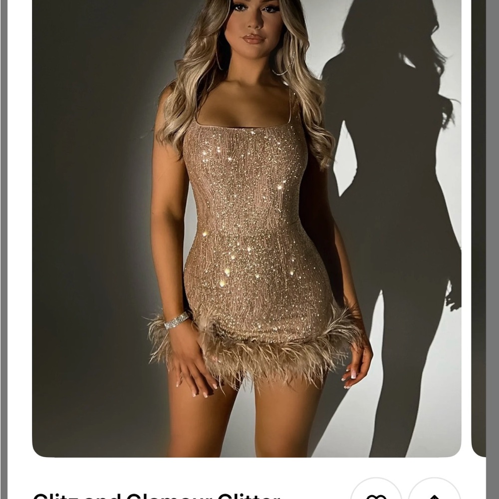 Elegant Gold Sequin Dress